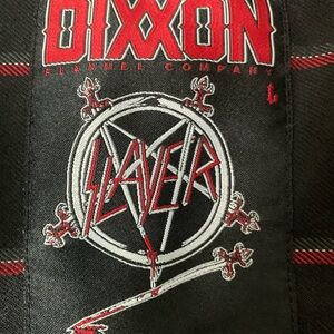 DIXXON
SLAYER Black and Red Casual Button Down Shirt